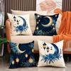 New European Classical Sofa Pillow Cover Oil Lamp Print Holiday Decorative Cushion Living Room Seat Cushion Cover