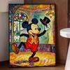 Disney 5d diamond painting, Mickey Paris theme art painting diy handmade sticker gift, home decoration painting