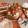 Beginner Sewing Patterns Animal Pumpkin Patchwork Kit, DIY Fox Cat Owl Cute Decoration Crafts Craft Kit for Adults, Home Fall Stitchable