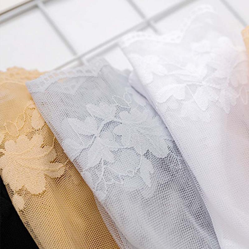 5 пар/Носки женские Кружевные Прозрачные Лолита Невидимые Летние Тонкие Нескользящие Короткие До щиколотки Черные С низким вырезом Носки-лодочки