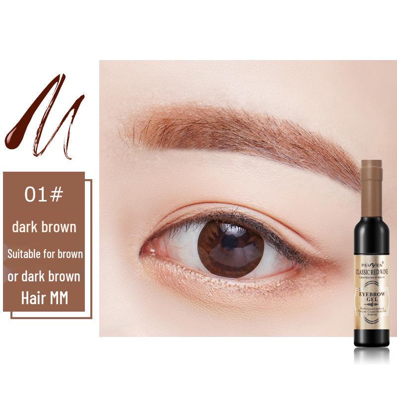 Pennyfen Красное вино Бутылочка Отслаивающийся Водостойкий Оттеночный Гель для бровей - Стойкий и Не размазывается