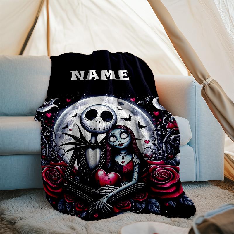 Customizable Jack Throw Blanket – Personalized Name, All-Season Cozy Snug Blanket, Machine Washable, Personalized Blanket