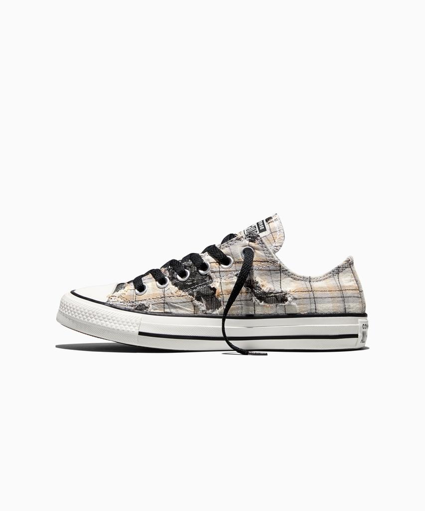 Converse Chuck Taylor All Star Distressed Plaid Lace Pave Mint A22403C