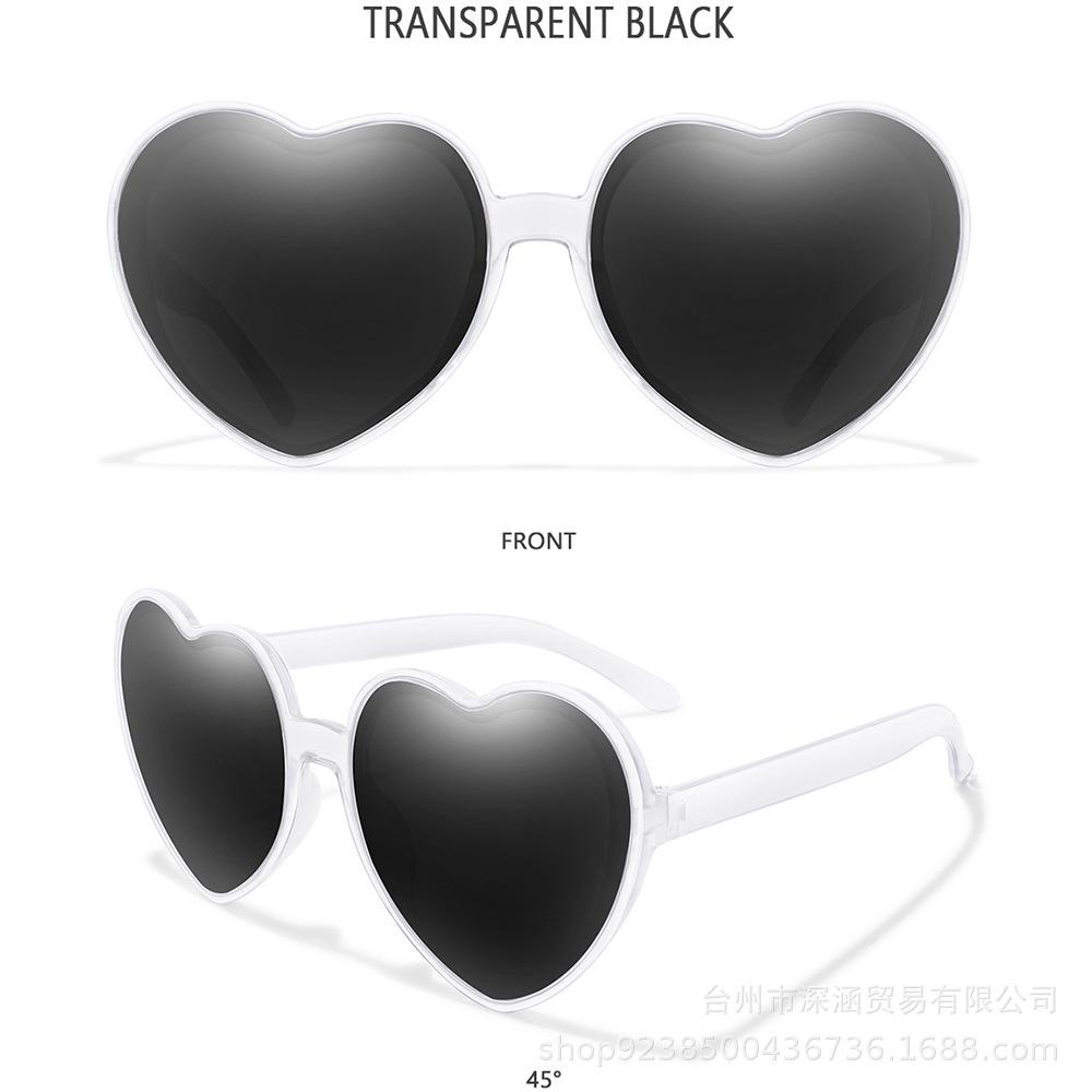 Солнцезащитные очки Love с цветным покрытием, цветные солнцезащитные очки Trend Party, декоративные солнцезащитные очки