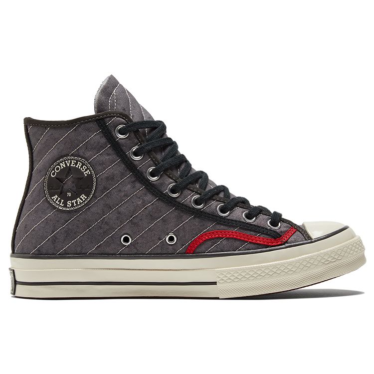 Converse Chuck Taylor All Star 1970-е Varsity Повседневные Полосатые Высокие Кеды из Канваса Унисекс Серые 172020C