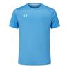 Casual Solid Color Sports Jersey Knit Crew Neck Short Sleeve T-Shirt Unisex Tops Manchester-Blue 21500525-465
