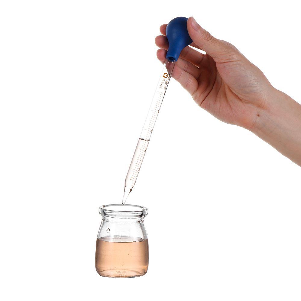 Home Test Tubes Lab Supplies Liquid Transfer Glass Dropper Rubber Head Graduated Pipettes