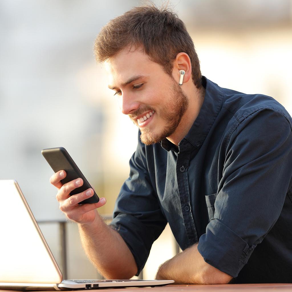 Tronsmart Sounfii R4 Wireless Bluetooth 5.3 Headphones with ENC - White