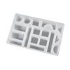 Drop Glue Toy Moulds Diy Variety Irregular Intelligence Building Blocks Mold Square Ornament Silicone Mould for Boy Gift