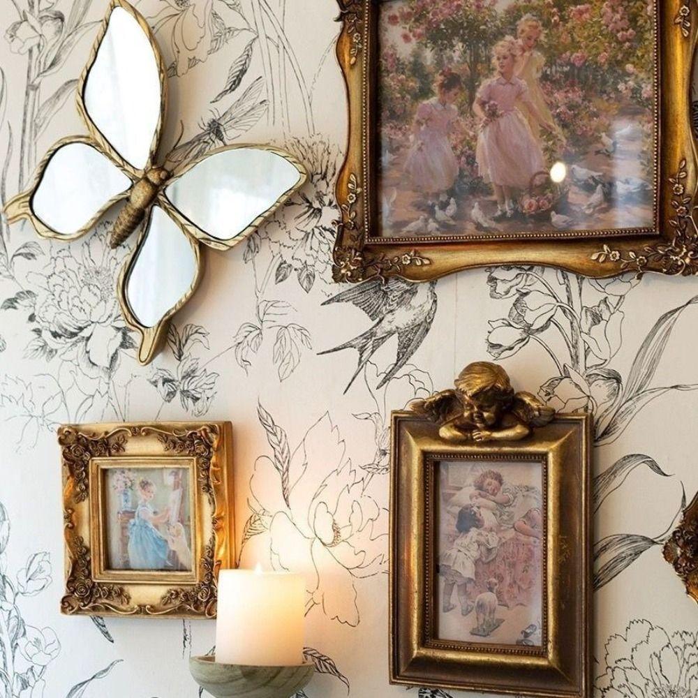 Light Luxury Wall Decoration Retro Style Swallow Wall Carving Home Decoration Wall Background
