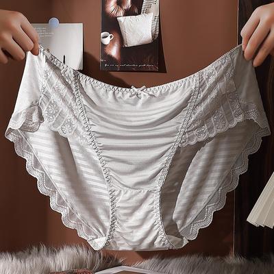 Роскошные трусики больших размеров, женское нижнее белье, сексуальные кружевные трусики в стиле пэчворк, трусики средней посадки, подтягивающие трусы большого размера, женские