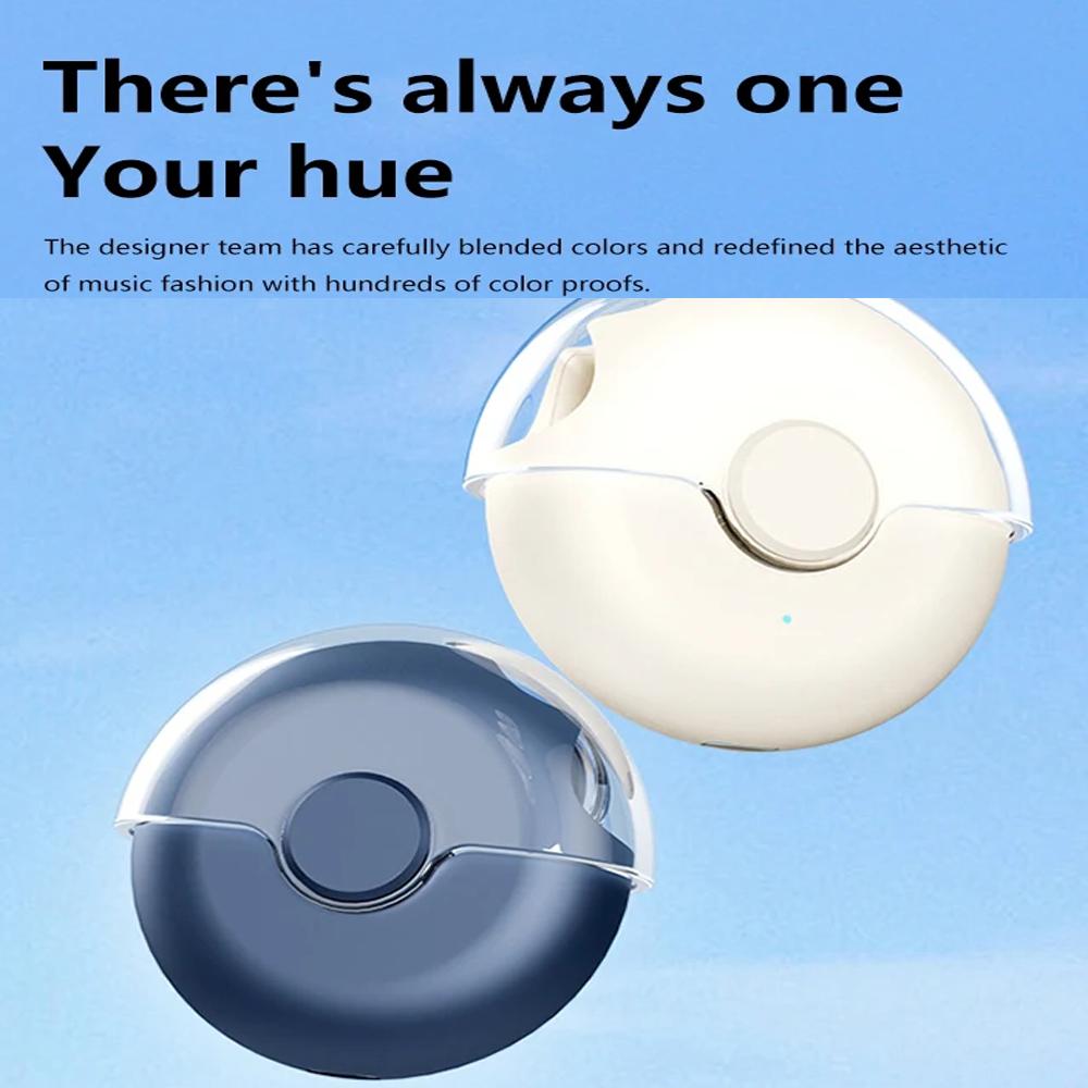 Open Ear Headphones Wireless Bluetooth Clip On Earbuds with MicrophoneWaterproof Workout Earbuds Men's and Women's Ear Buds Wireless