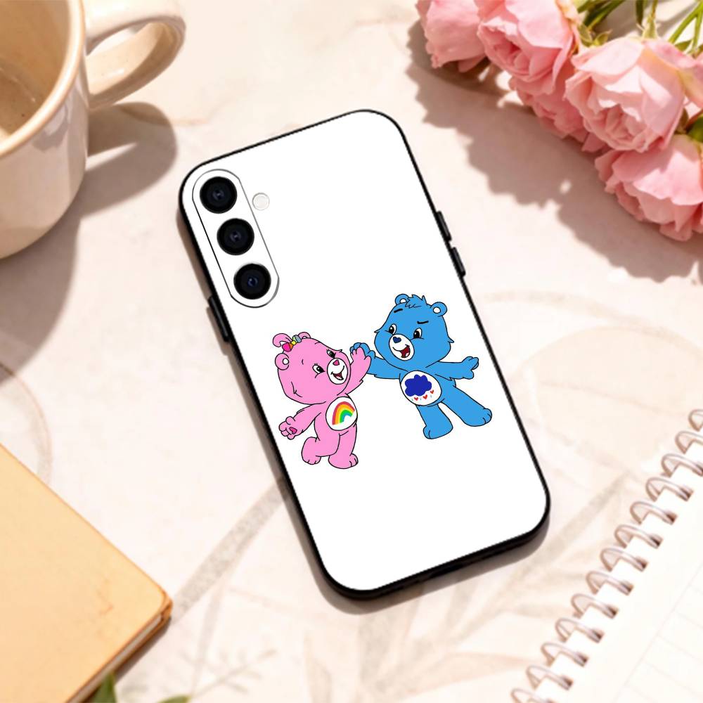 C-Classic C-Cute C-Care B-Bears phone Case For Samsung Galaxy A73,A72,A71,A70,A53,A52,A51,Others Soft Black Shell