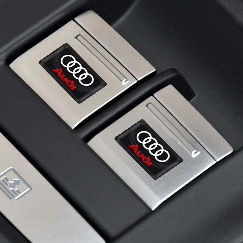 Автостайлинг 3D Эпоксидные Наклейки для Украшения Рулевого Колеса и Приборной Панели Автомобиля Для Audi A7 A8 A3 A4 A5 A6 TT Q3 Q5 Q7 A1 B5 B6 B7 B8 B9 8P C6 C5 C7