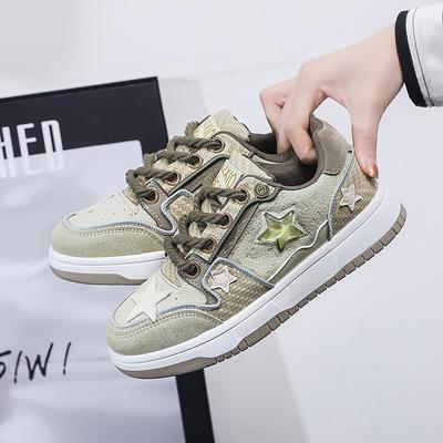 Звездная обувь весна и лето новая ретро на плоской подошве универсальная старая обувь для скейтборда нишевый дизайн спортивная и повседневная обувь