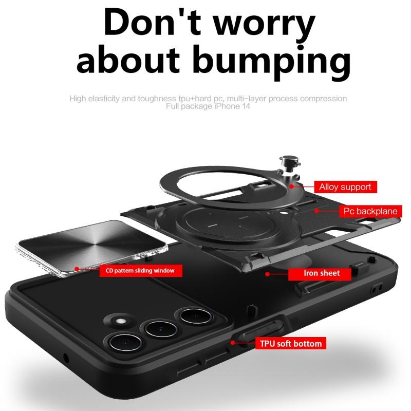 Для Samsung Galaxy M55 M54 M53 M35 Магнитный держатель-кольцо для пальца Военный защитный чехол