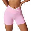 Европейские и американские йога-шорты с высокой талией и эффектом пуш-ап ягодиц - Женские трехточечные фитнес-брюки