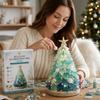 3D Sea Glass Christmas Tree Design Art Kit Beach Romantic DIY Adult Craft Set Acrylic Home Decoration Christmas Kids Gifts