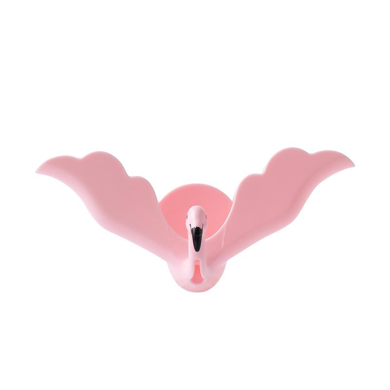 Креативная мыльница в форме фламинго, подставка для мыла для душа, ванной комнаты, без сверления, поднос для мыла, настенная мыльница, держатель для хранения