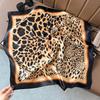 Spring and summer new Korean fashion sweet polka dot simulation silk small square scarf women's thin sunscreen silk scarf decorative small scarf