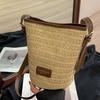 Bucket Bag Women's New Fashion Casual Beach Handbag Large Capacity Messenger Woven Bag