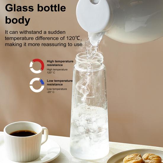 Кофейник Yousheng Cold Brew объемом 750 мл, кувшин для заваривания холодного кофе на 2 минуты с фильтром из нержавеющей стали для домашнего использования, чайник для приготовления холодного кофе