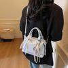 Bag 2025 New Trend Niche Design Simple Portable Messenger Bag Sweet Silk Scarf Shoulder Bag