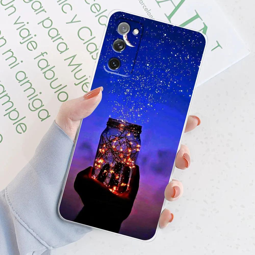 Чехол для Samsung S20 FE Galaxy S20 FE Бутылка с пожеланиями Прозрачные чехлы Для Samsung GalaxyS20 FE S20fe 6.5'' Чехол Силиконовый бампер
