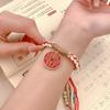 New Chinese Style Red Mountain Spirit Charm Bracelet Personalized Handmade Tibetan-style Bracelet Retro National Trend Jewelry