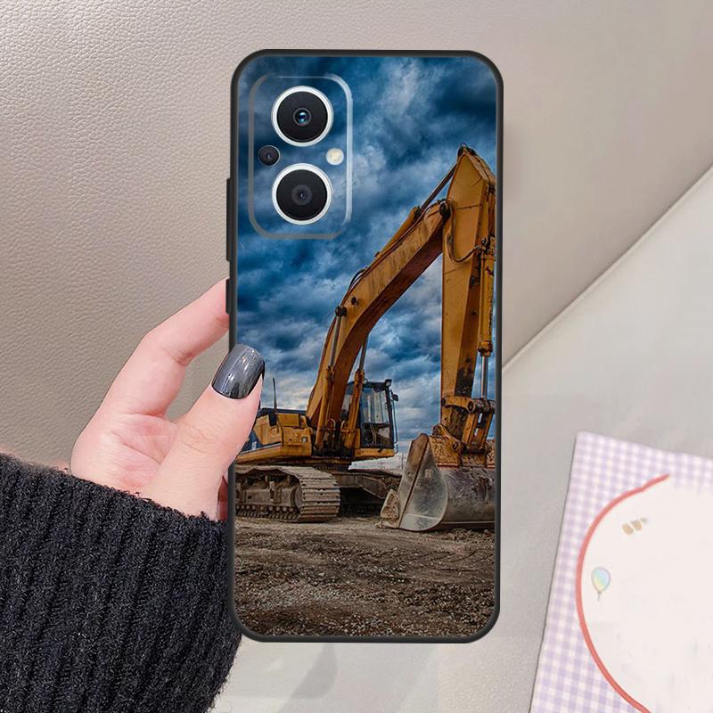 Excavator Funda For OPPO Reno 10 11 12 13 14 Pro 8 7 Lite 11F 12F 13F 14F OPPO Find X8 X5 X6 X9 Pro Case