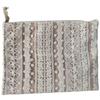 Плоская косметичка серии Vivienne Clio, большая, 22 x 30 см, бежевая, с кружевной вышивкой, WK2505A3