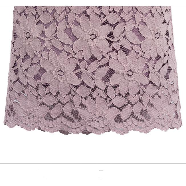 Элегантная летняя кружевная юбка с высокой талией