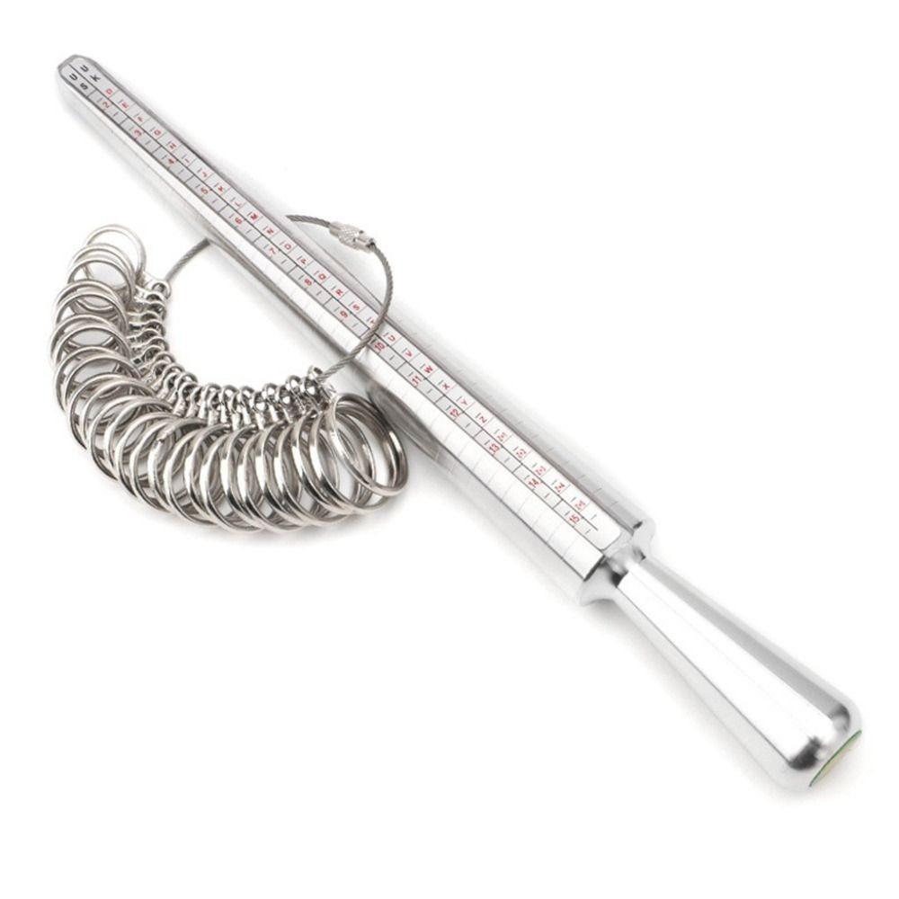 Accurate Measurement Ring Measurement Tool Finger Ring Gauge Kit Jewelry Sizing Measuring