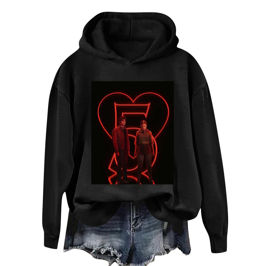 Women's And Men's Unisex Fashion Outfit Sweatsuit Printed Long Sleeved Casual Hooded Sweatshirt