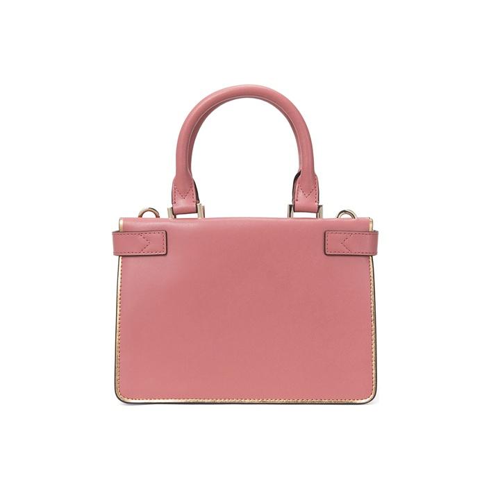 Michael Kors Татьяна Минималистичная Однотонная Элегантная Сумка-тоут с Замком Открытая Сумка через Плечо Женские сумки Розово-Розовый 30H8TT0S5K-ROSE