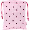 Sac à goûter - SAFTA - Minnie Mouse - 20 x 25 cm - Rose clair - Résistant et pratique