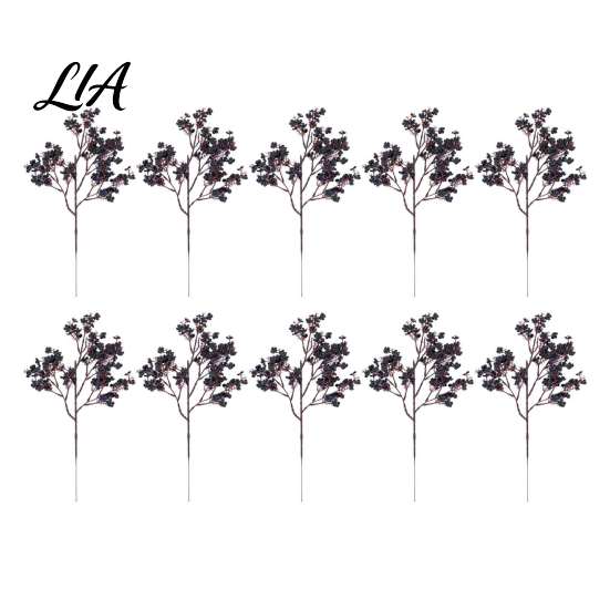 Lifelike Faux Floral Arrangements 10Pcs Babys Breath Artificial Flowers, Real Touch Fake Silk Flowers No Maintenance Flower Bouquets for Home