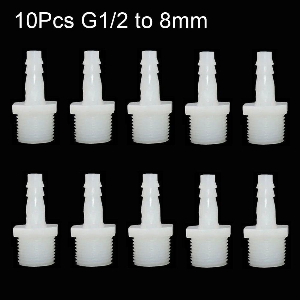 1/10 шт. фитинги для труб, разъем для шланга, система капельного орошения, резьба 1/2 дюйма, муфта для зазубренной трубы