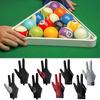 Full Finger Style 3 Fingers Billiard Glove Three Finger Single Piece Billiards Gloves  Woman