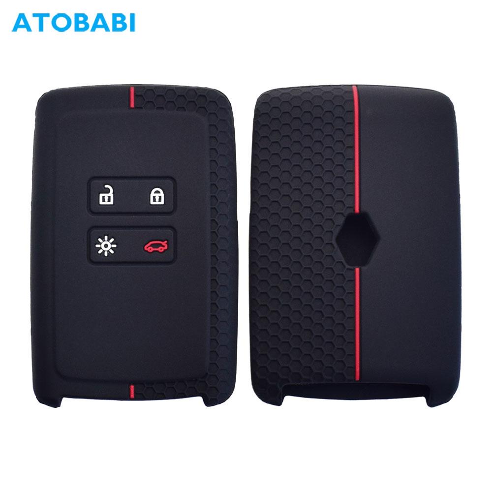 Силиконовый чехол для ключей от машины для Renault Kadjar Captur Koleos 2 Clio Espace 5 Master Talisman Scenic 4, защитный чехол с умным пультом дистанционного управления