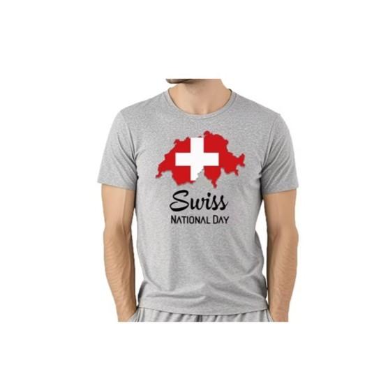 Switzerland Swiss Tshirt MMA Boxing Muay Thai National Day Flag Training Print 3D Unisex Women Men Quick Dry Fitness Workout Gym Sport Casual