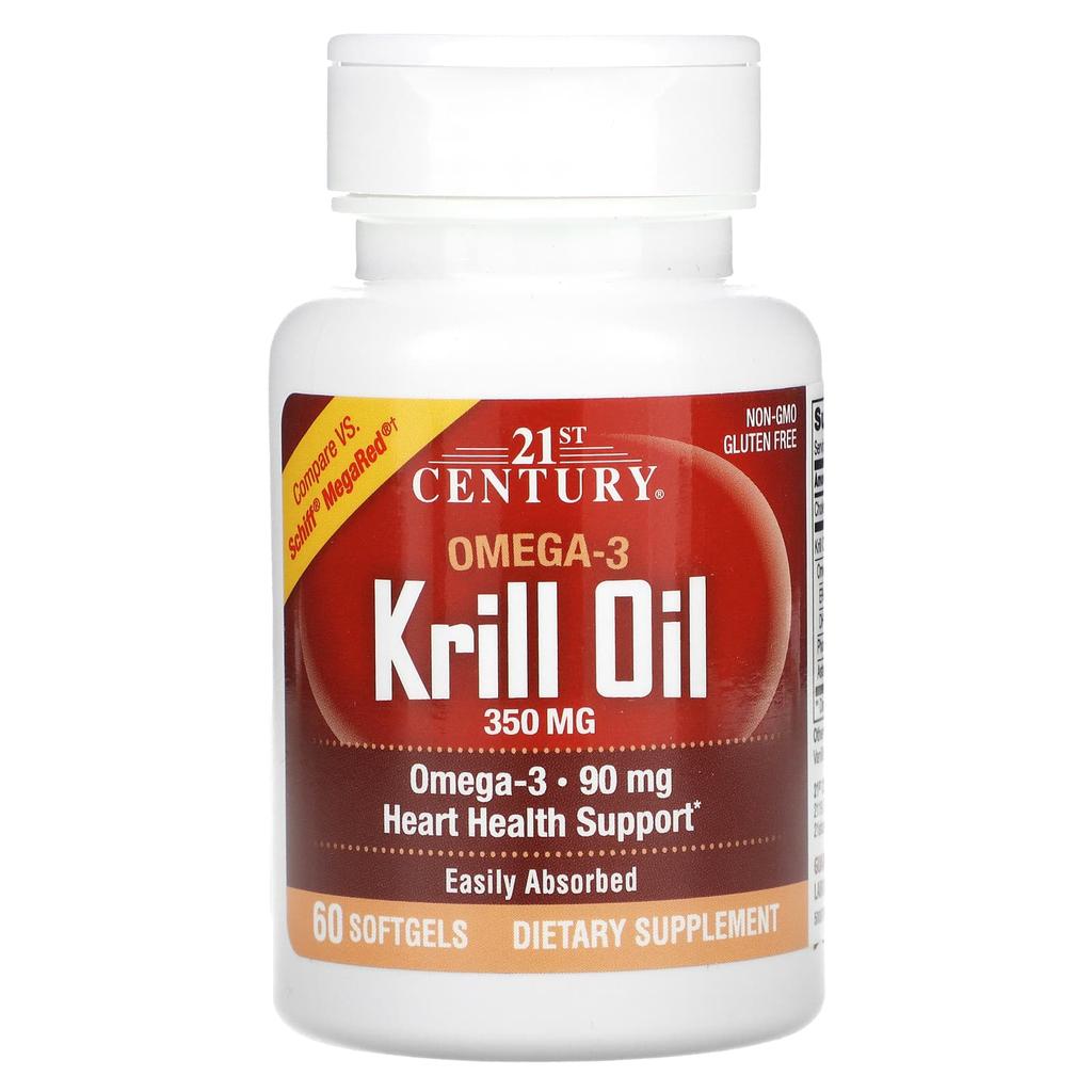 21st Century Krill Oil, 300 Mg, 60 Softgels