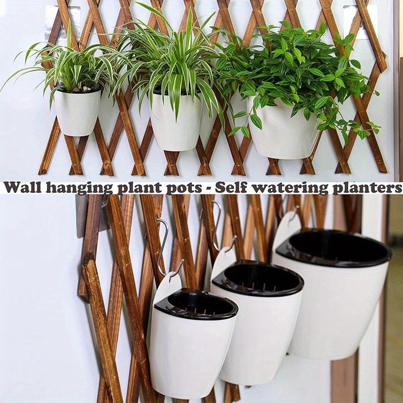 5 Pack Self Watering Hanging Flowerpot with Absorbent Cotton Rope, Breathable, Not Easily Deformed, Suitable for Indoor Plants