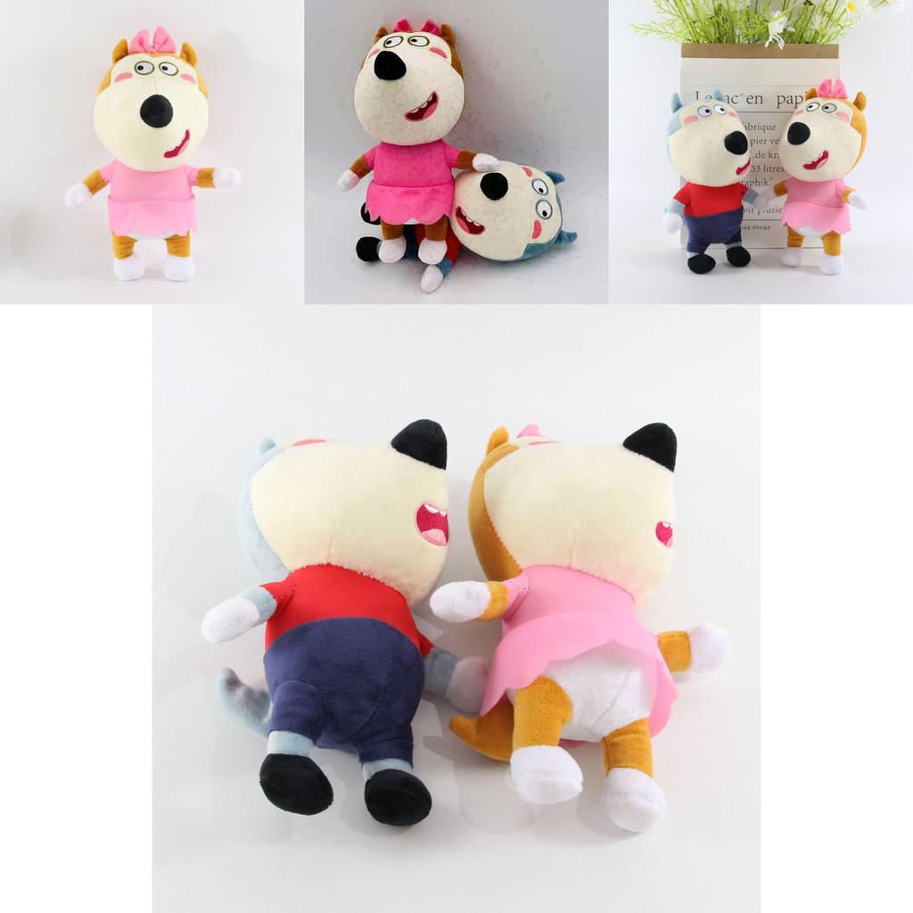 Irresistibly Cute Wolfoo Lucy Plush 25cm Soft Stuffed Cartoon Family Doll