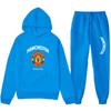 Унисекс толстовка с длинным рукавом и круглым вырезом Manchester United Red Devils, осенне-зимняя, с плюшевой подкладкой