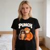 Футболка Monkey Punch с коротким рукавом Повседневная футболка Милый круглый вырез Футболка с рисунком обезьяны орангутана