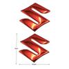 2 шт. Новый мотоциклетный стикер 3D ПВХ для Suzuki Стикер S Логотип 3D Наклейка на бак S Логотип Золотой значок Водонепроницаемый Декор
