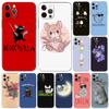 Чехол для телефона с милым рисунком шиншиллы для iPhone 5 5S 2020se 6 6s 7 8 plus x 10 XR XS 11 12 13 mini pro MAX, черная задняя крышка из ТПУ