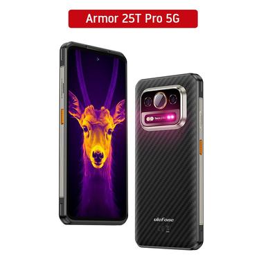 Ulefone Прочный телефон Armor 25T Pro с тепловидением, Android 14, 50 МП + 64 МП, ночное видение, 6,78 дюйма, смартфон до 12 ГБ + 256 ГБ, 5G
