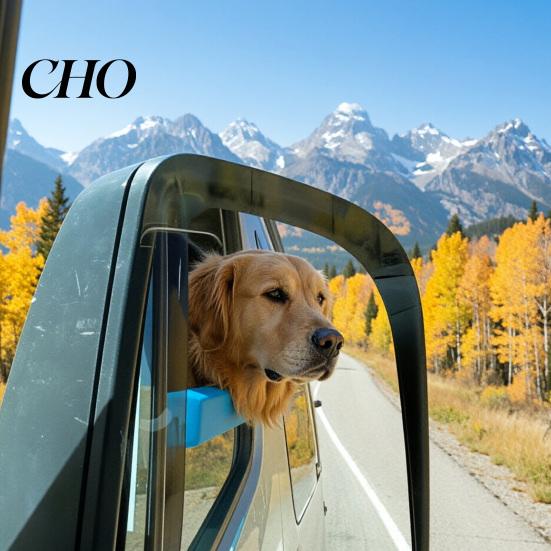 Vibration Absorbing Dog Cushion Window Chin Rest, Soft Foam Cushion, Car Safe Comfortable Accessory Rides, Waterproof Accessories for Travel Road Trip